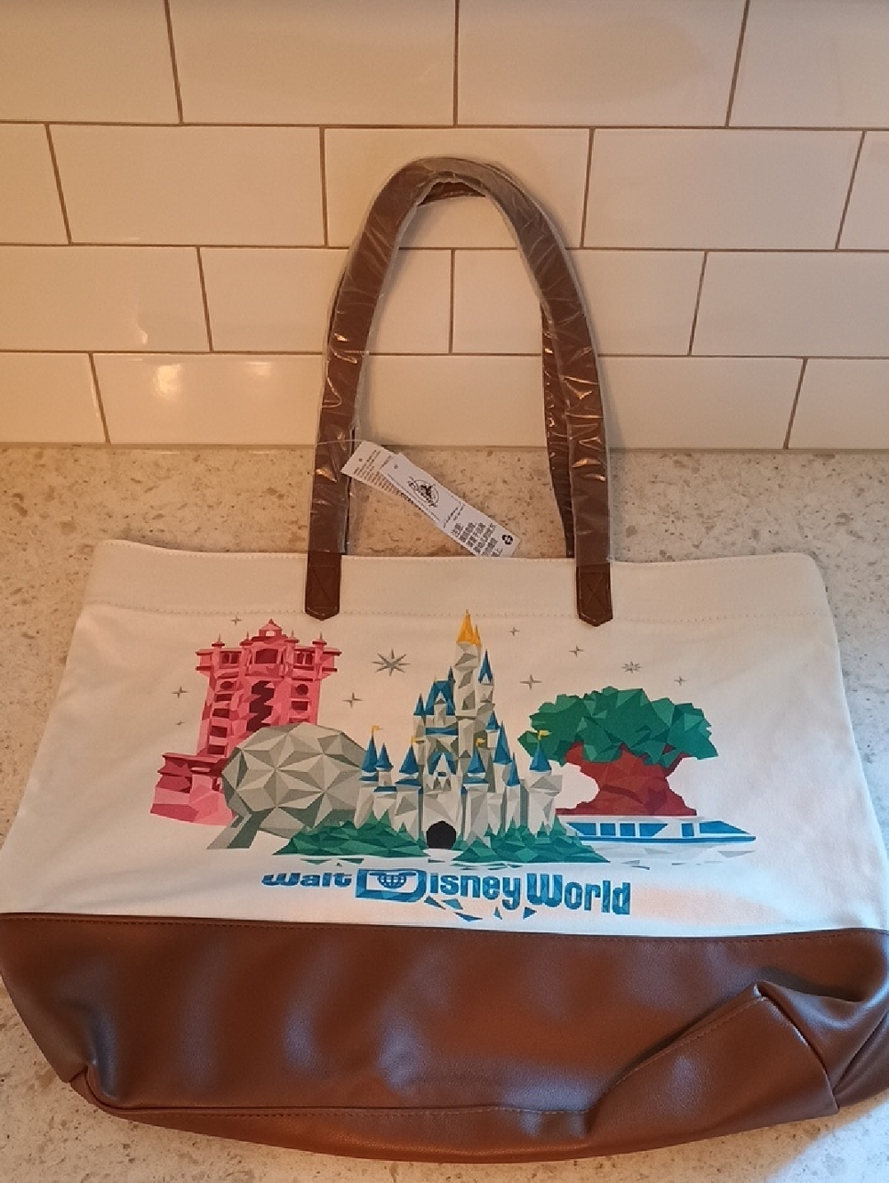 NWT Limited Edition 2021 Starbucks Walt Disney World Canvas Tote Bag
